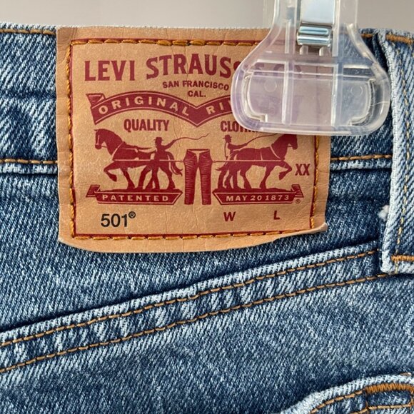Levi's 501 High Waist Cuffed Jean Size 24 - Picture 5 of 7